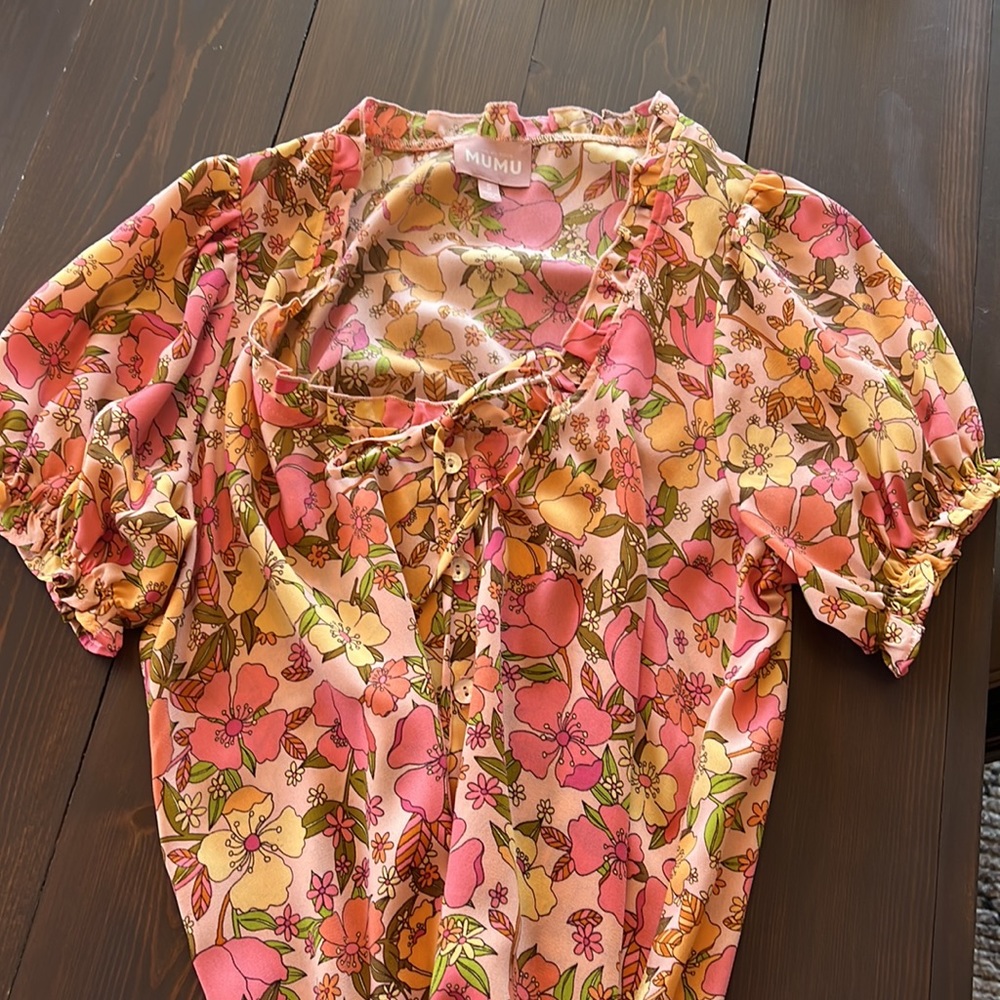 Show me your mumu floral blouse
